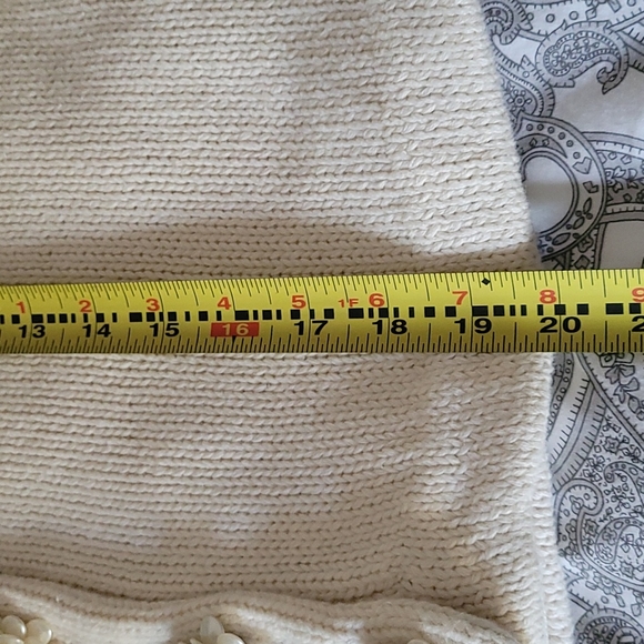 Express Tricot Embellished Beaded Buttons Dressy Cardigan Sweater - Size Large - Picture 10 of 10